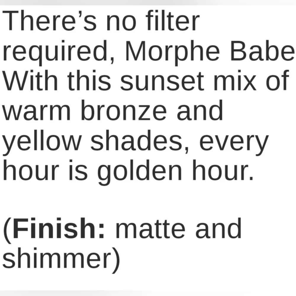 Morphe 18S Sunset Beats Eyeshadow Palette